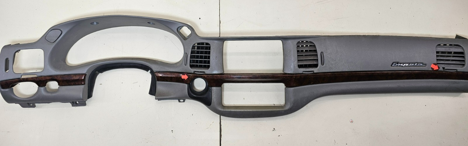 🔥00-05 IMPALA Dash INSTRUMENT Cluster Bezel Radio Speedo Gauge Trim Gray
