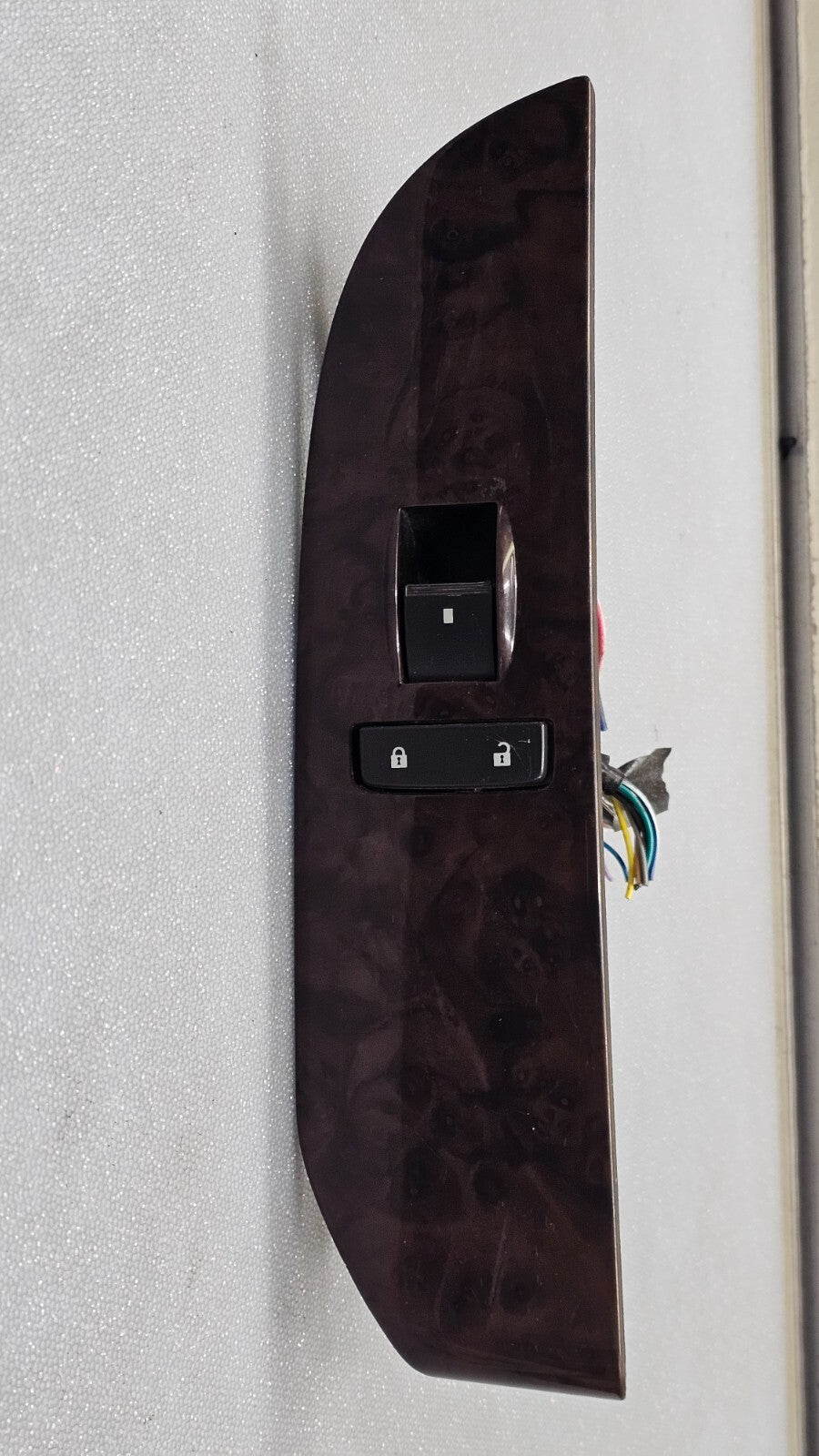 07-13 Escalade Front Right Passenger Power Window Door Switch Control Wood WS19