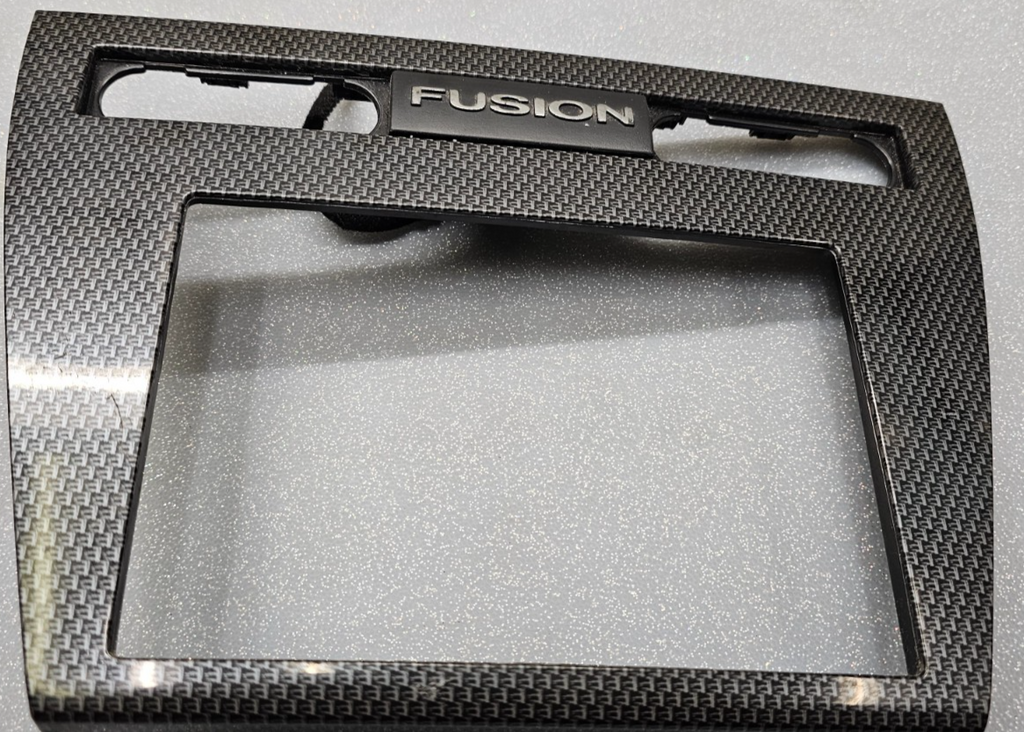 🔥06-09 Fusion Milan Dash Trim Panel FM Radio Stereo Bezel CARBON BLACK/SILVER