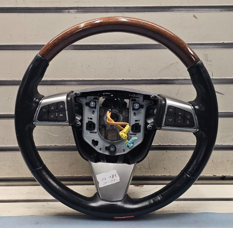 🔥2010 Cadillac SRX Driver Steering Wheel w/Audio Cruise Control OEM BLACK/WOOD