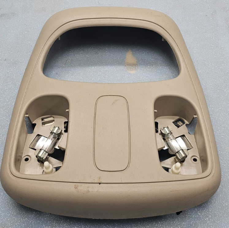 🔥02-05 Dodge Ram OverHead Console Map Dome Light Lamp Storage Assembly Tan