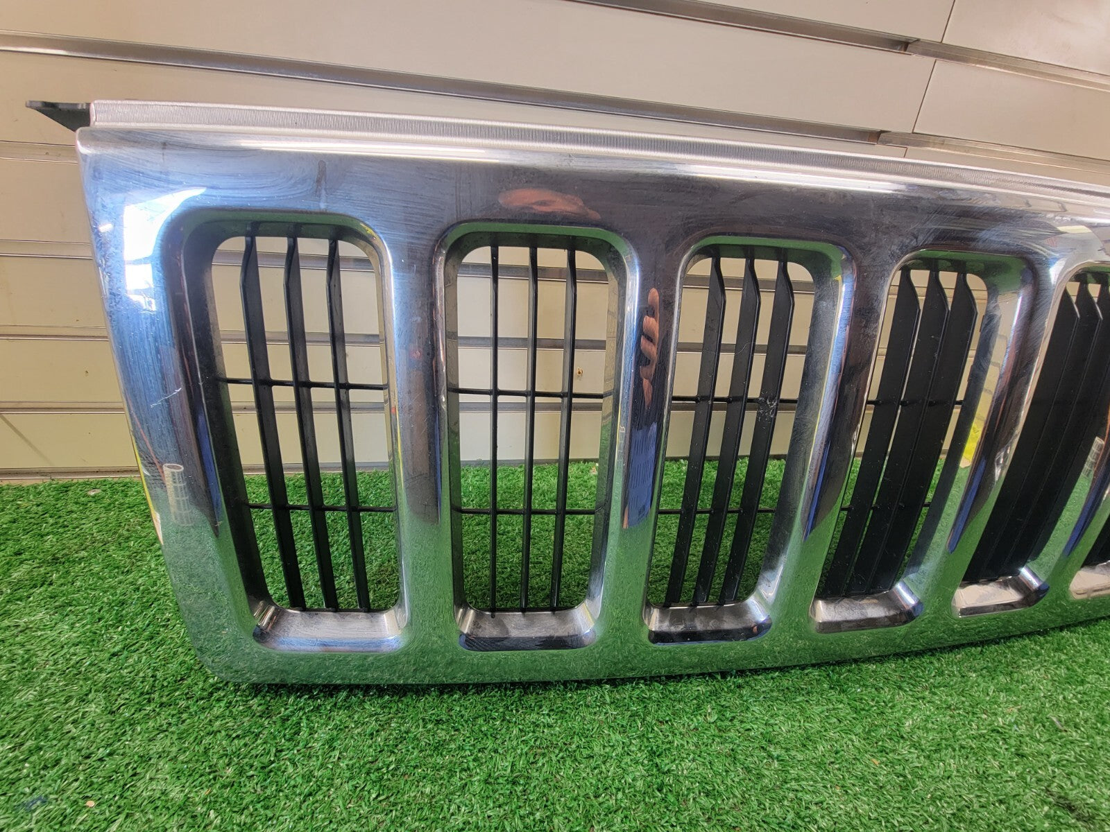 🔥2006-2010 Jeep Commander WK TOP Upper Front Grille Chrome Assembly Silver