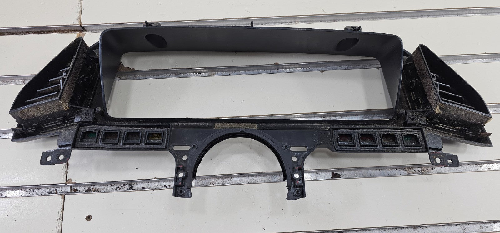 87-91 Ford F150 F250 BRONCO Dash Instrument CLUSTER Bezel Speedometer Black C11