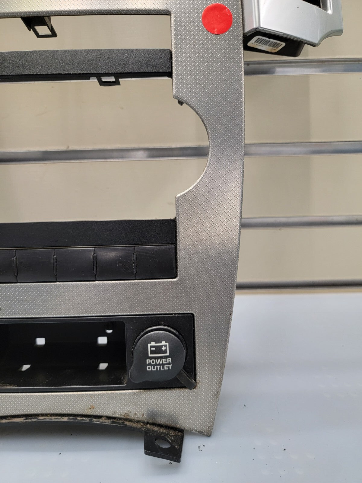 🔥08-10 JEEP GRAND CHEROKEE AC HEATER CONTROL RADIO DASH BEZEL TRIM VENTS SILVER