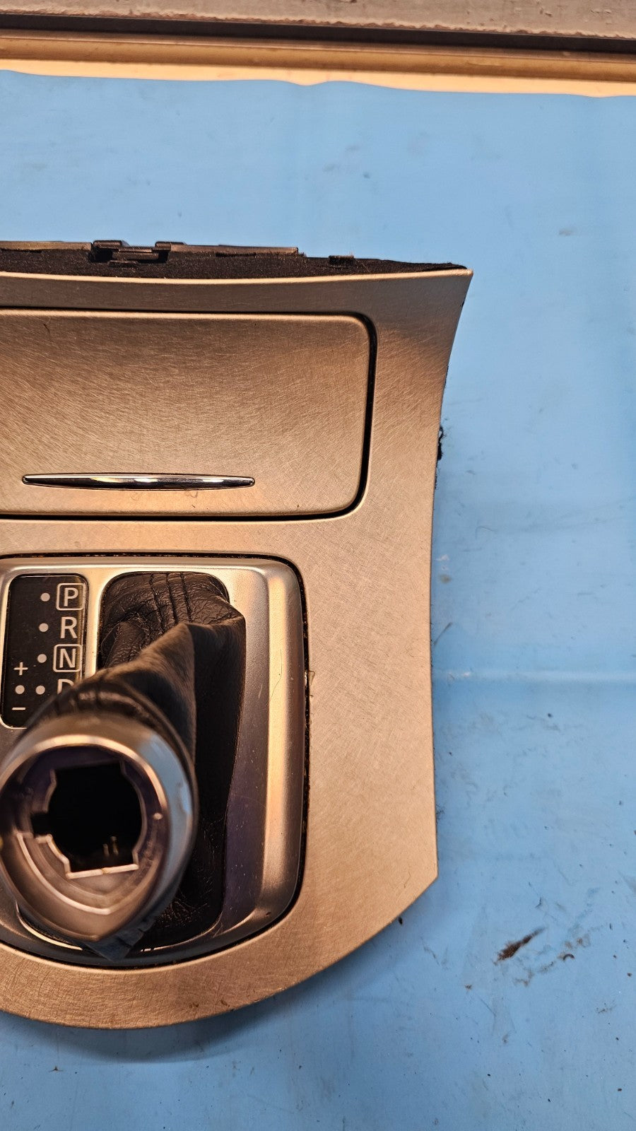 🔥07-09 G35 G37  SDN CENTER CONSOLE GEAR SHIFT SHIFTER TRIM BEZEL PANEL SILVER