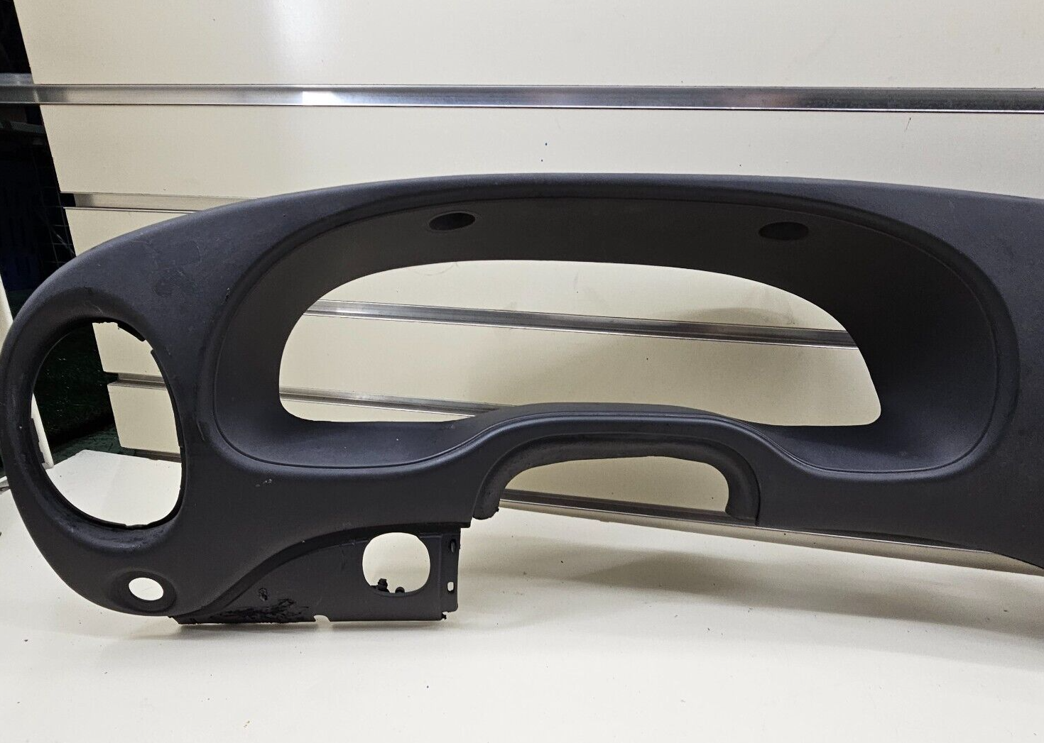 🔥97-03 Ford E-150 Econoline Dash Gauge Cluster Bezel Climate Radio Trim Black