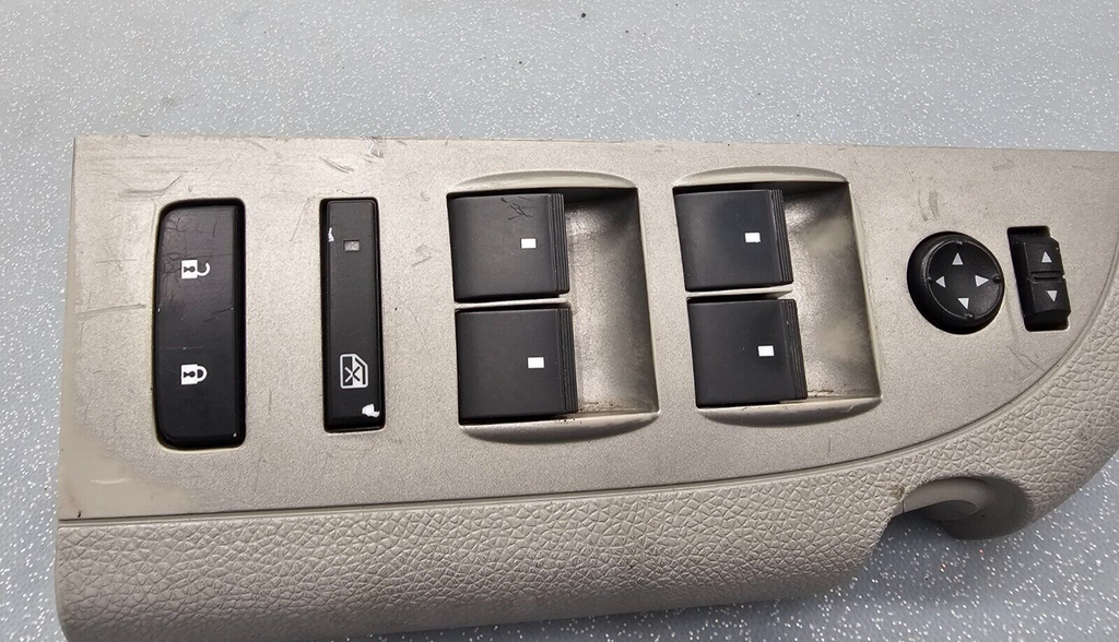 🔥07-10 SILVERADO SIERRA MASTER LEFT DRIVER POWER WINDOW SWITCH LT TAN OEM WS47