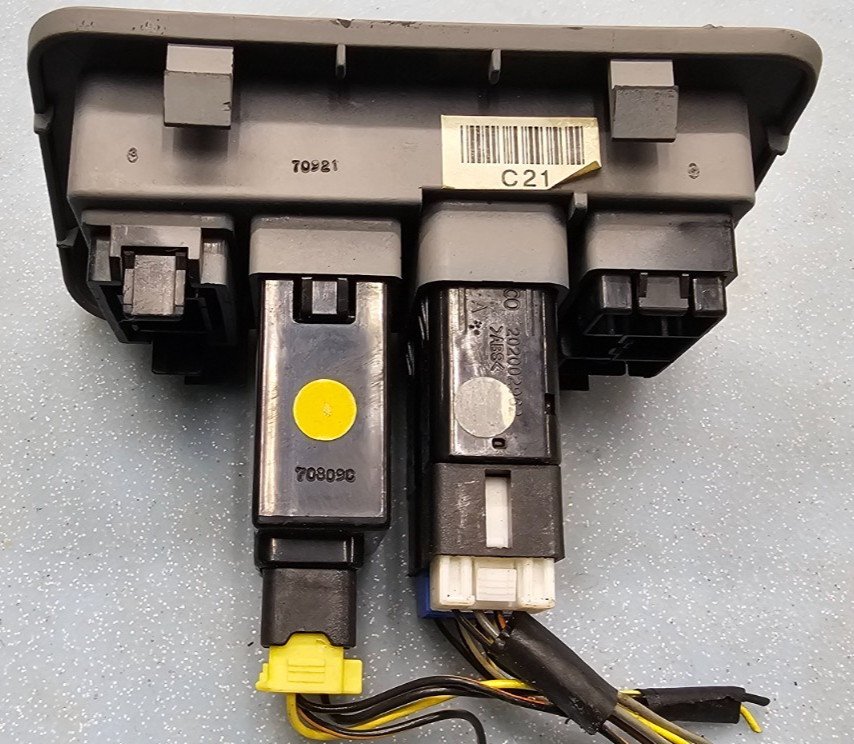🔥07-09 Hyundai Santa Fe Dash Switch Panel Dimmer Lock Fog Light Control Silver