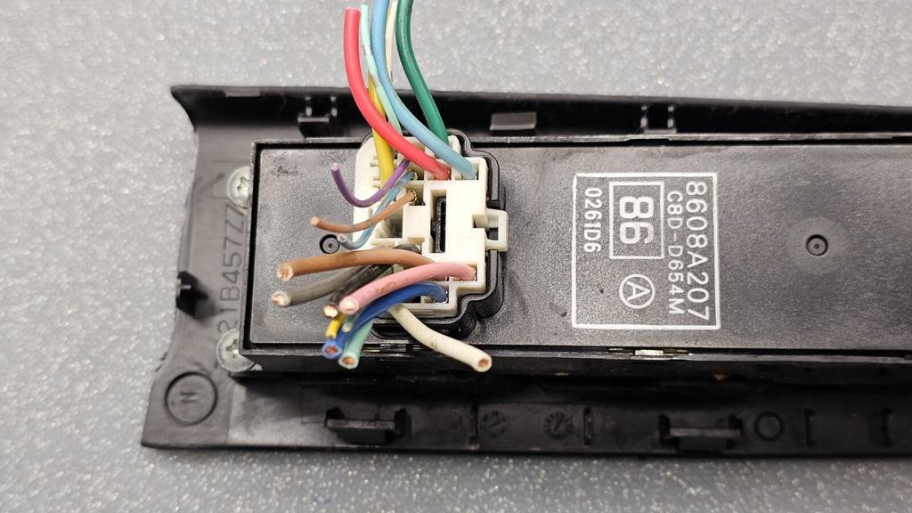 11-16 MITSUBISHI ASX RVR FRONT LEFT DRIVER MASTER POWER DOOR WINDOW SWITCH BLACK