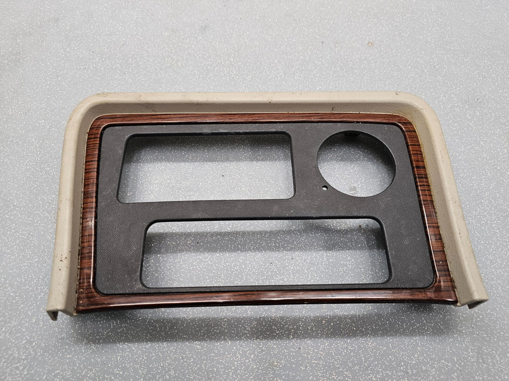 🔥02-06 Escalade Dash AM FM Radio Bezel Trim Instrument Panel Assembly woodgrain
