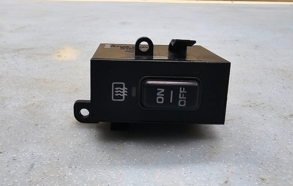 90-95 LeBaron Daytona Rear Defrost Switch Mopar OEM BLACK