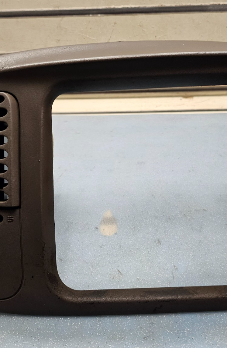 🔥97-03 Ford F150 Center Dash FM Radio Climate Trim Stereo BEZEL Panel DK TAN B1