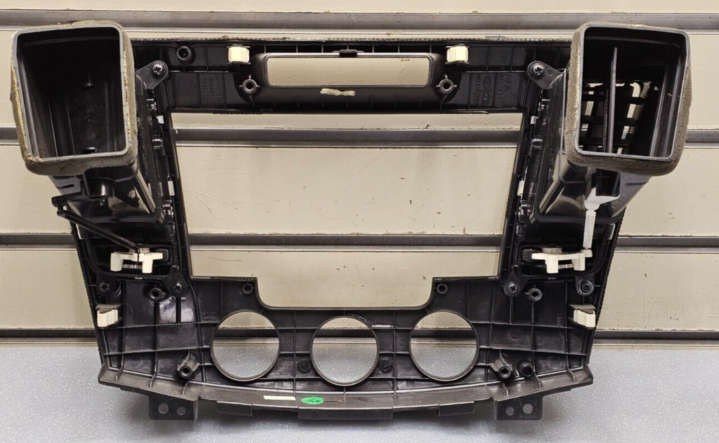 🔥09-10 SONATA DASH AM FM RADIO STEREO TRIM PANEL CLIMATE BEZEL BLACK/SILVER OEM