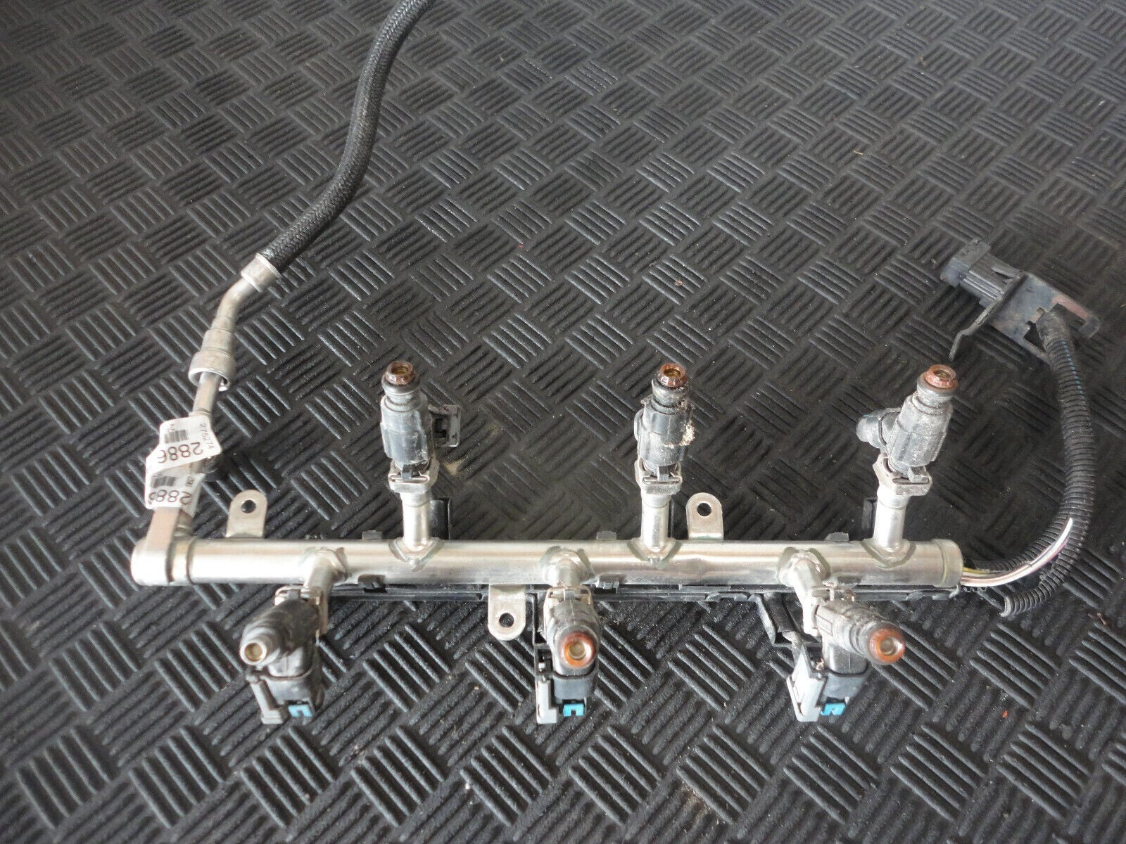 🔥03-07 CADILLAC CTS MOTOR ENGINE INJECTION FUEL DELIVERY RAIL UNIT WIRING OEM