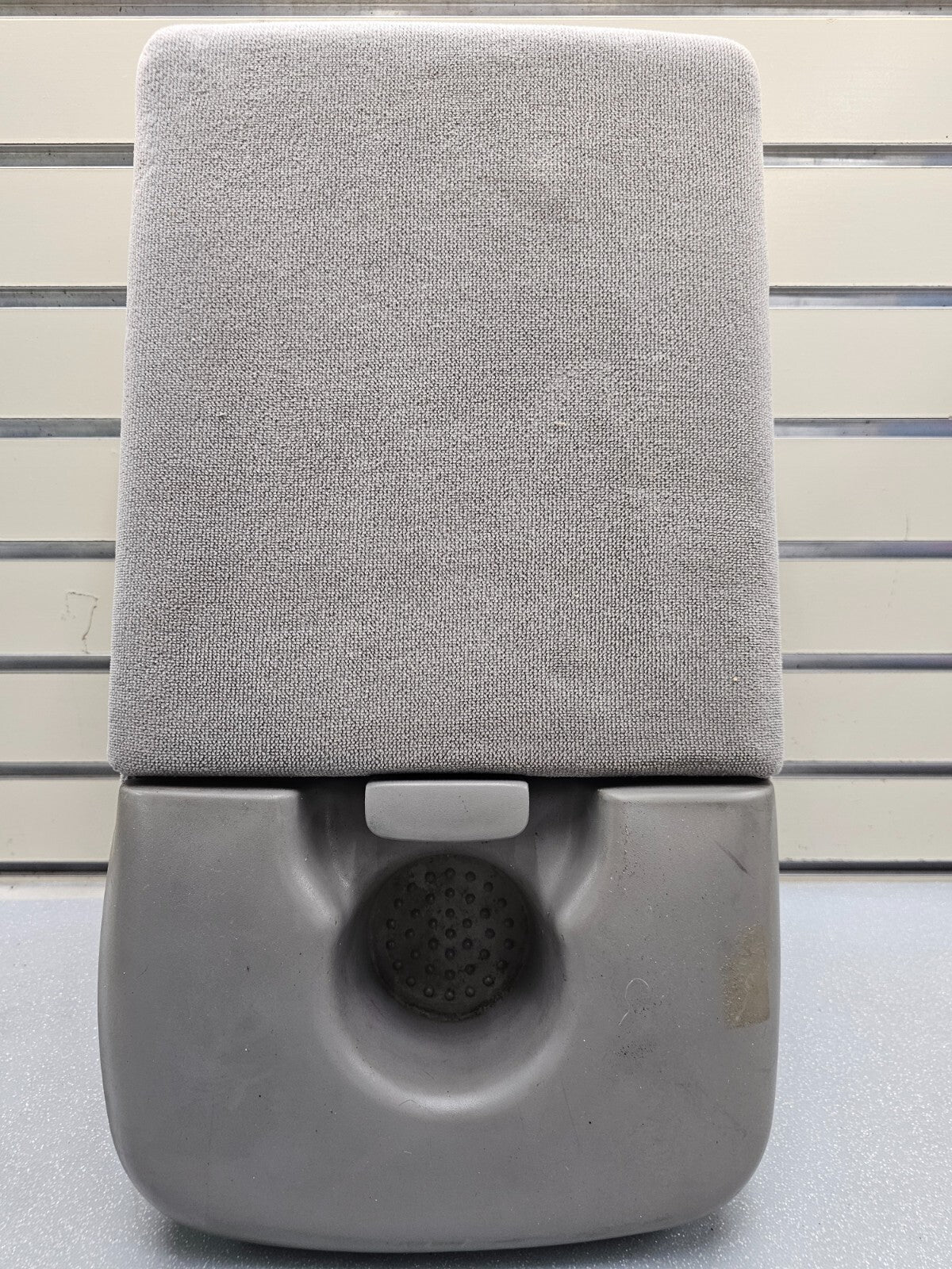 🔥97-03 Ford F150 Center Console JUMP SEAT Cloth/Leather Cup Holder LT GRAY JS6