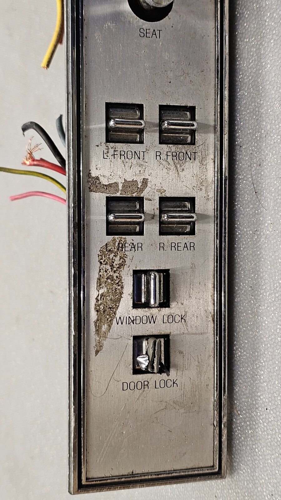 🔥86-91 LTD CROWN VICTORIA GRAND MARQUIS LEFT DRIVER MASTER WINDOW SWITCH SILVER