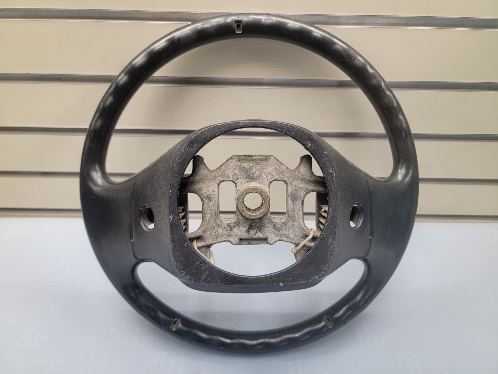 🔥1997-2003 Ford F-150 Leather Steering Wheel Cruise Dash Black