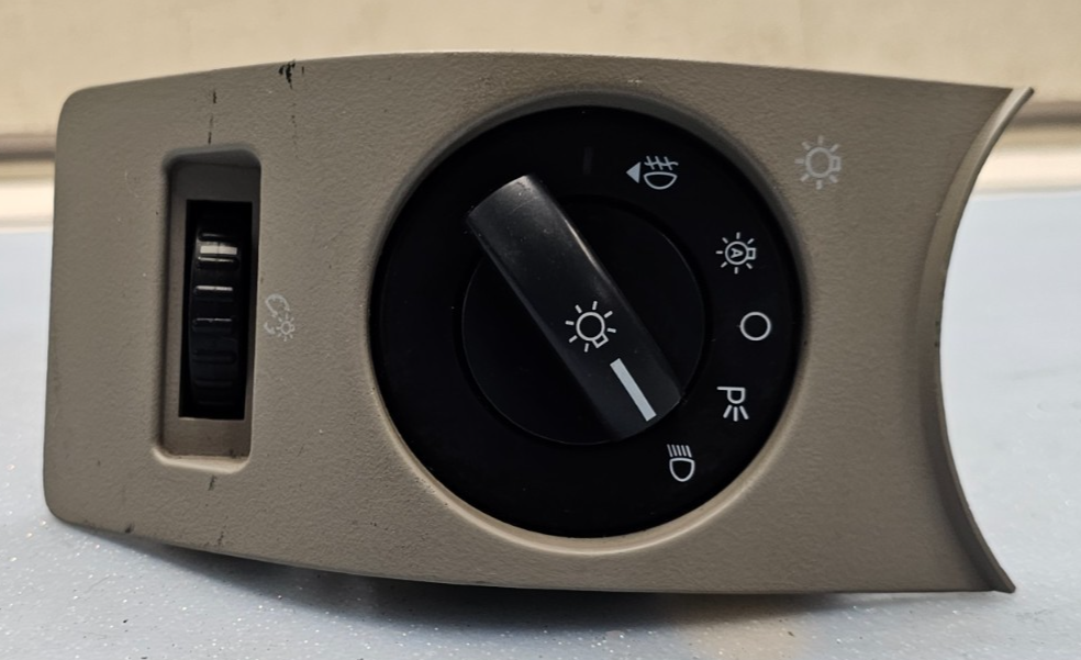 🔥06-10 Ford Explorer Headlight Rocker Switch Fog Dimmer Assembly Tan OEM