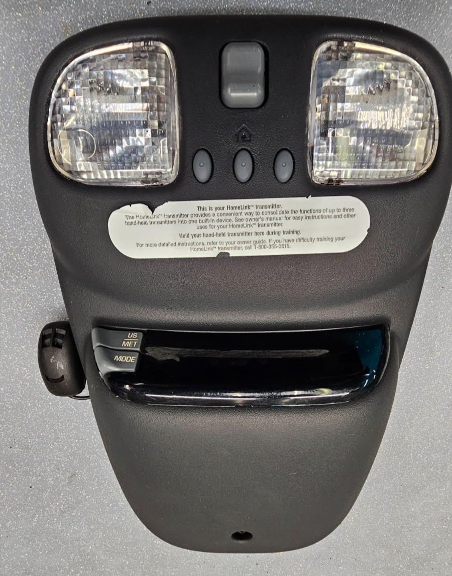 🔥98-04 S10 Blazer Jimmy Dome Light Sun Roof Overhead Console Homelink Black