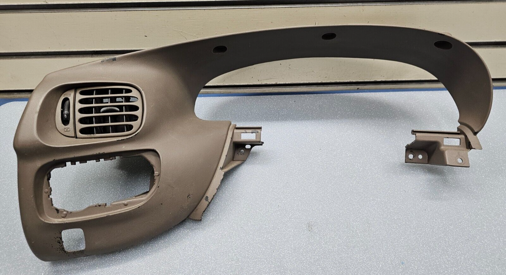 🔥97-03 Ford F150 Dash Speedometer Instrument CLUSTER Bezel Trim Panel TAN C13