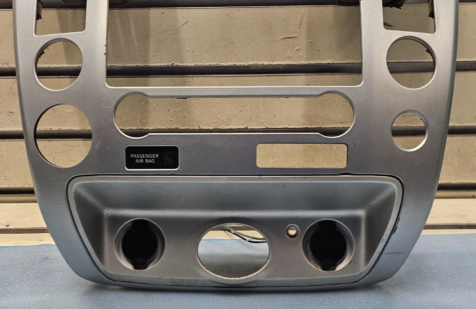 🔥08-15 Armada QX56 Dash FM Radio Climate Bezel Stereo Display Trim Panel Silver