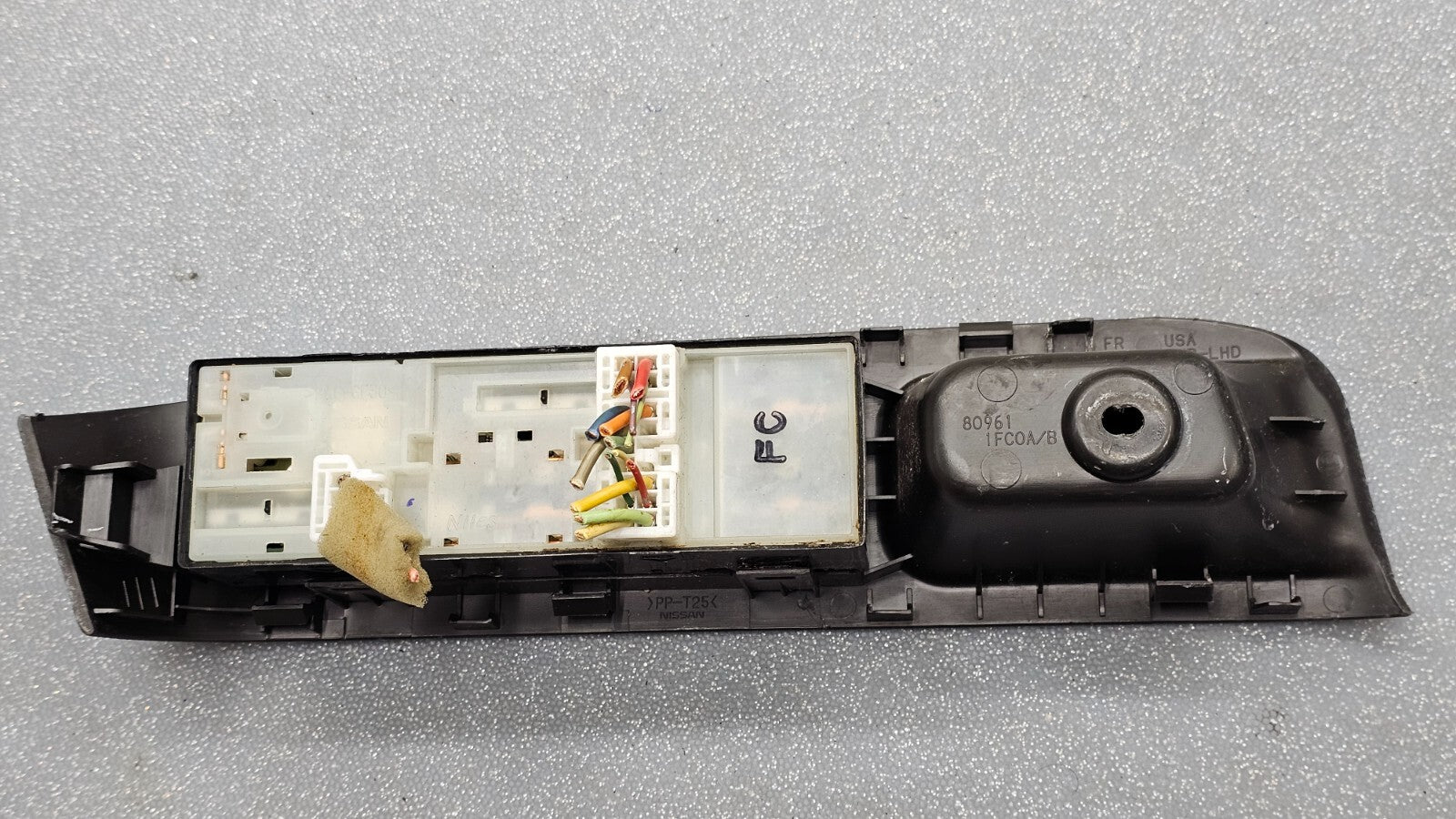 🔥 09-14 Nissan Cube Left Driver Power Door Window Master Switch Black OEM