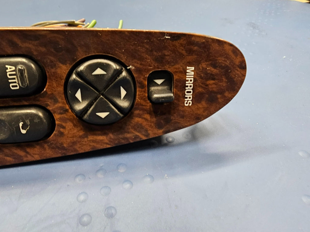 🔥97-05 Century Regal Left Driver aster Power Window Mirror Switch Assembly Wood