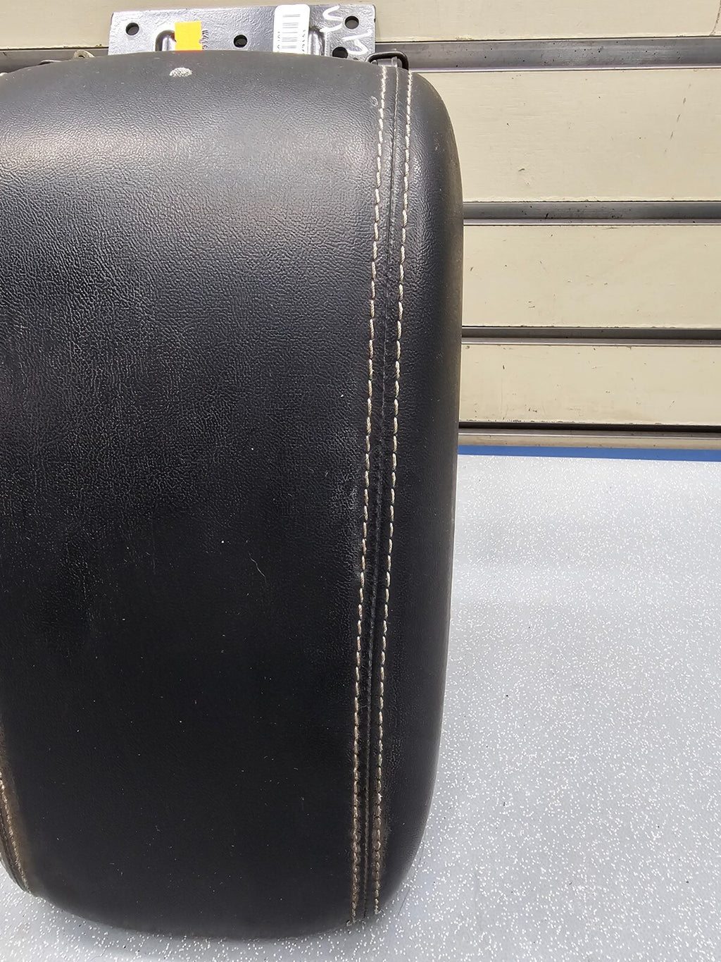 🔥13-16 DODGE DART CENTER CONSOLE ARM REST LID LEATHER BLACK TOP PAD COVER BLACK