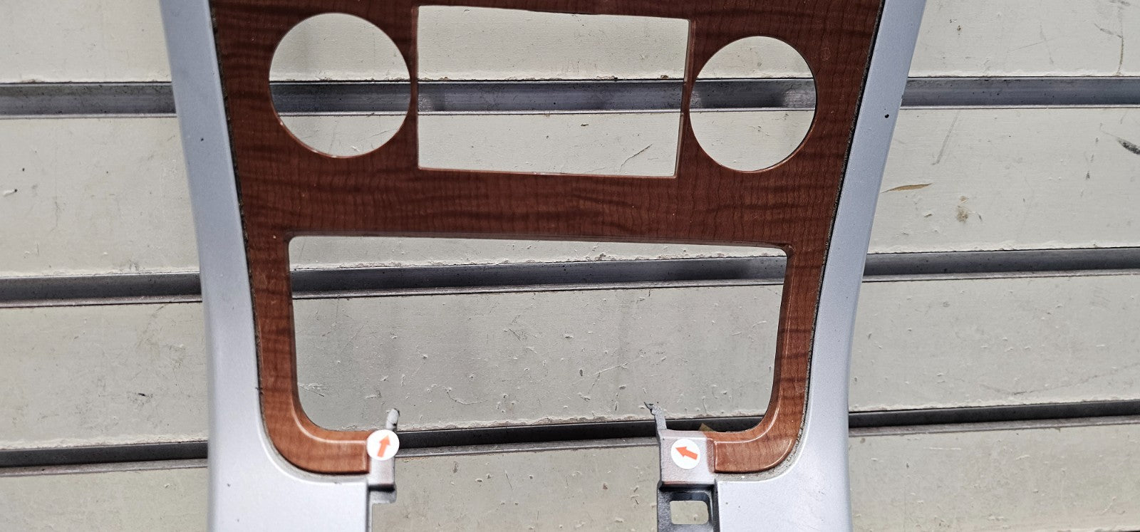 🔥07-09 Equinox Dash AM FM Radio Stereo Climate Bezel Trim Panel Silver/Wood