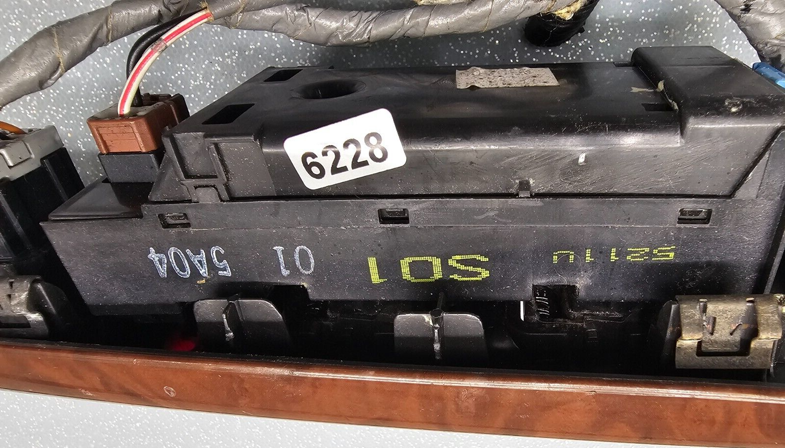 01-06 Acura MDX Left Driver Master Power Window Control Switch Assembly Wood OEM