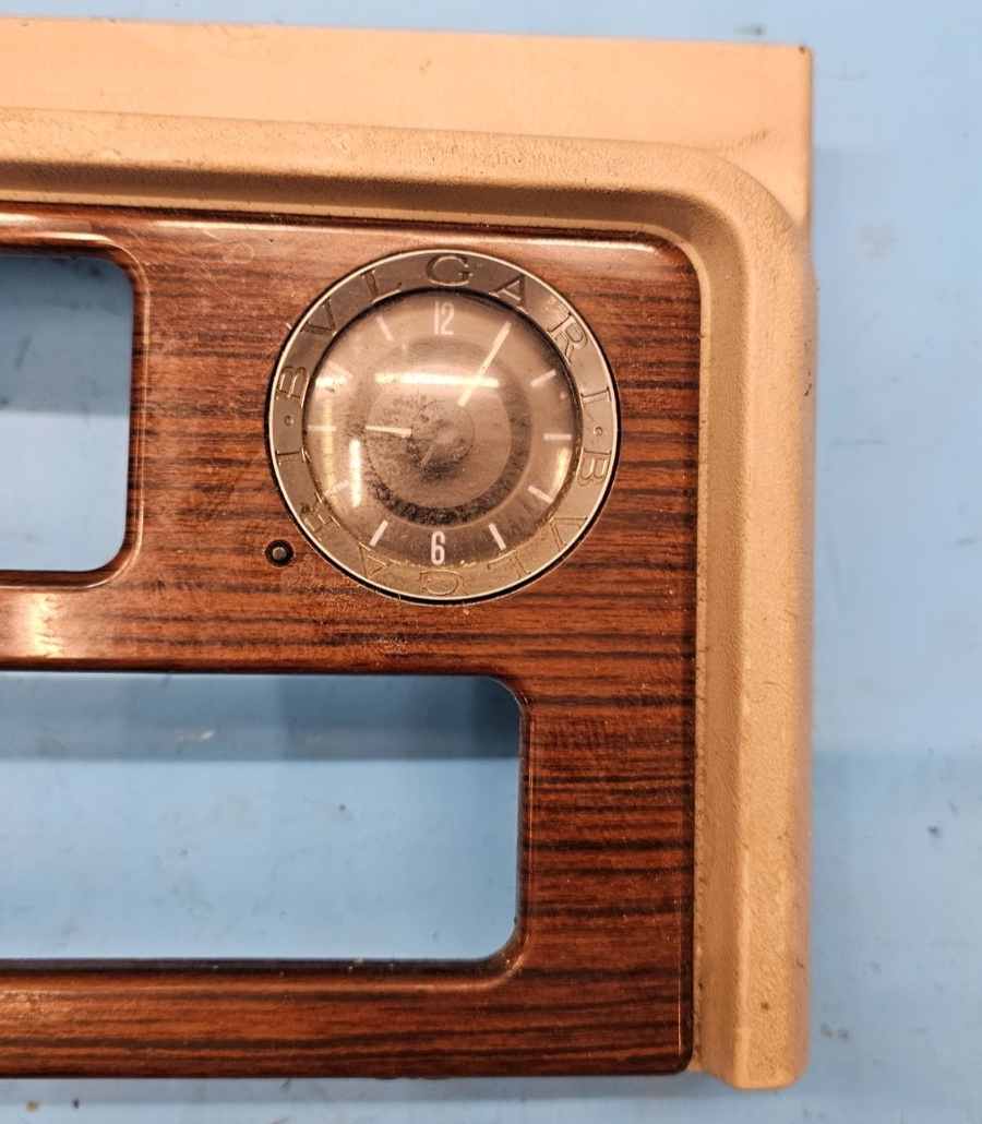 🔥03-06 Cadillac Escalade Center Console Upper Bezel Trim Clock Bezel  Wood OEM
