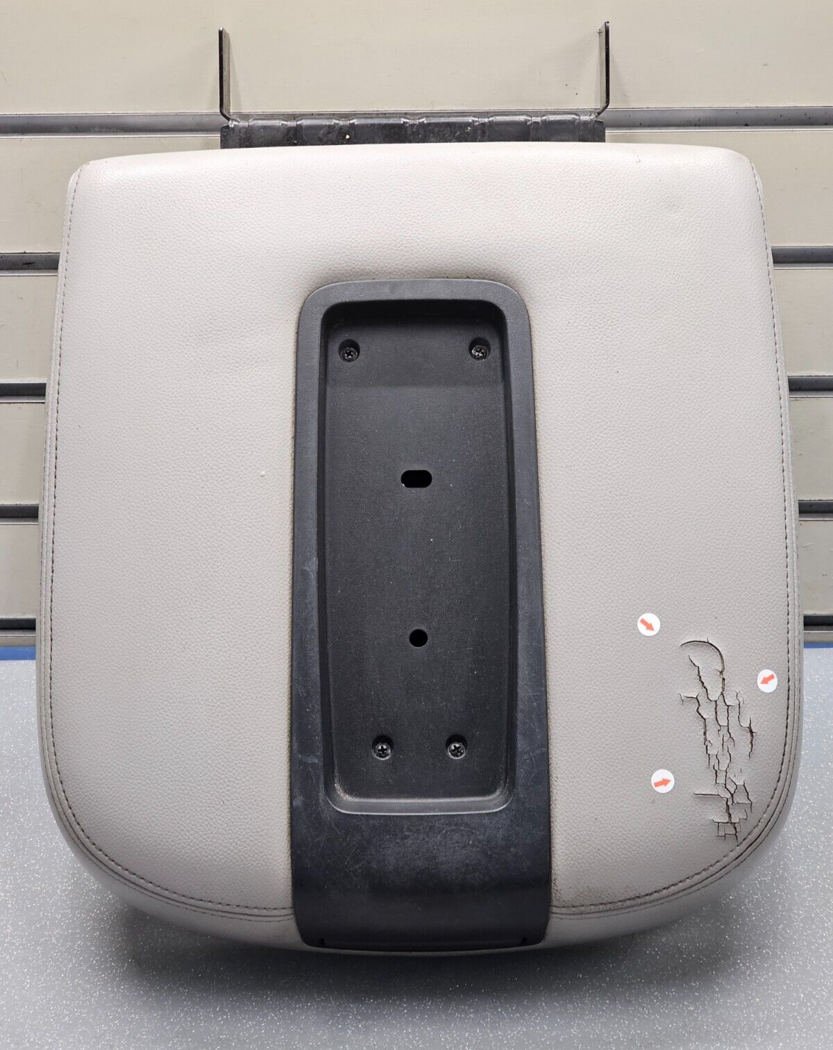 🔥07-13 Tahoe Suburban Yukon Leather Console Lid Armrest Cover Top Pad TAN JS5
