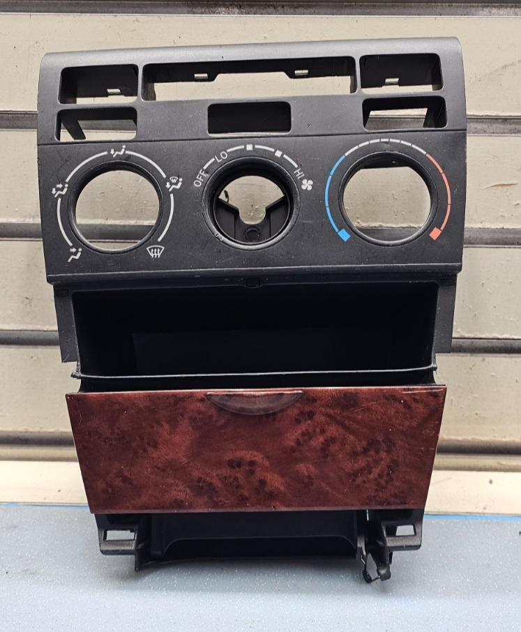 🔥03-08 TOYOTA COROLLA CENTER DASH CLIMATE TEMPERATURE CONTROL PANEL BLACK/WOOD