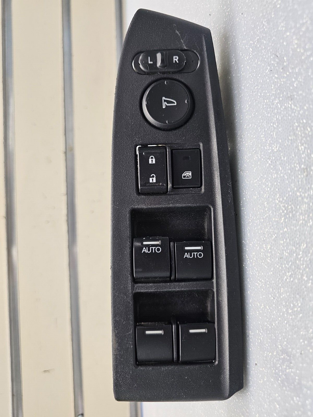 08-12 ACCORD Left Driver Door Master Power Window Lock Switch Assembly Black OEM
