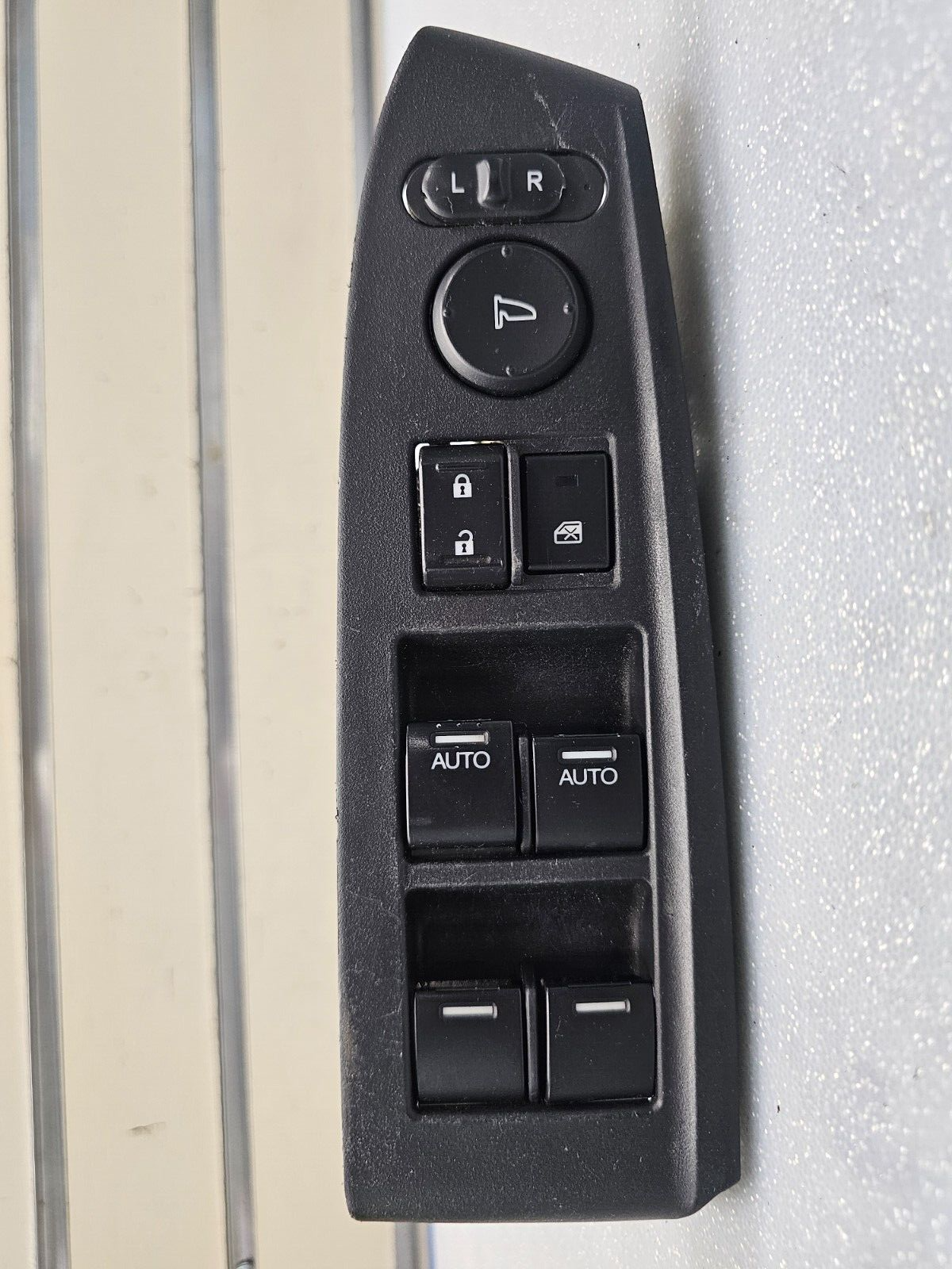 08-12 ACCORD Left Driver Door Master Power Window Lock Switch Assembly Black OEM