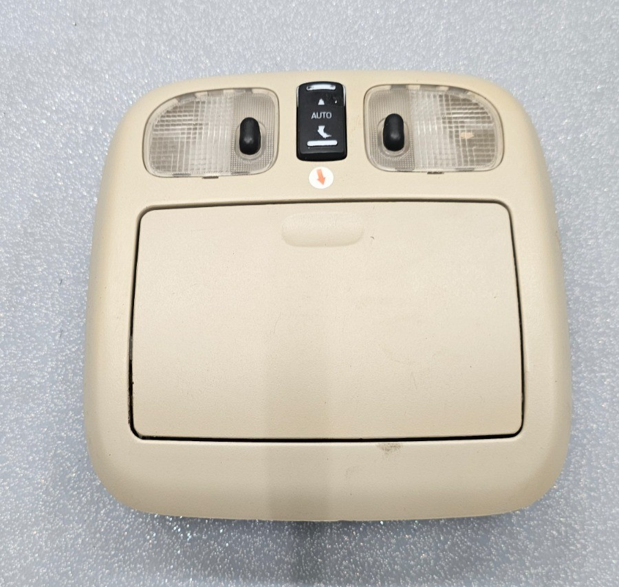 🔥10-12 Fusion Milan MKZ Overhead Console Dome Map Light Lamp Unit Storage TAN
