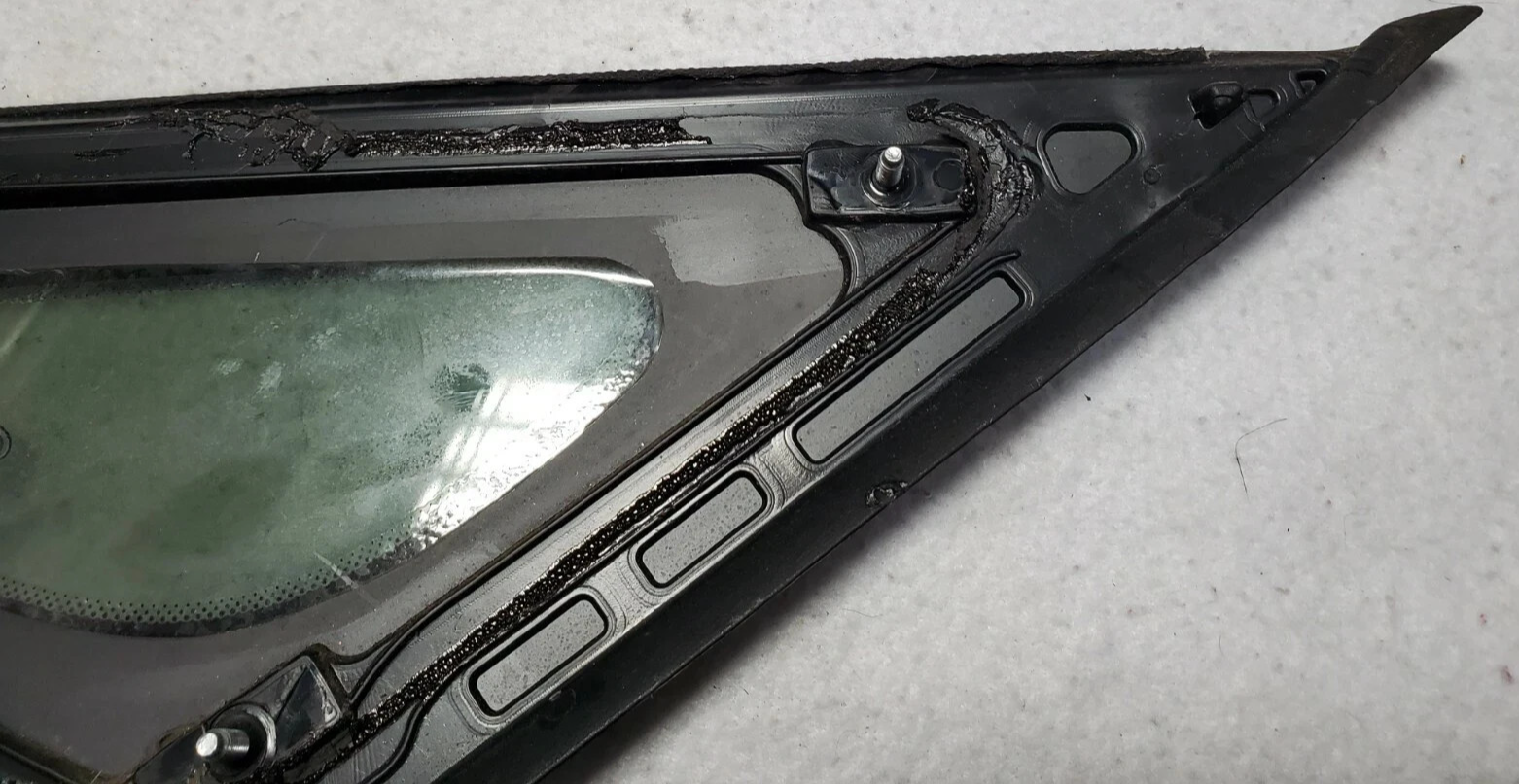 🔥11-14 Hyundai Sonata LEFT Driver Quarter Glass w/ Chrome Strip OEM