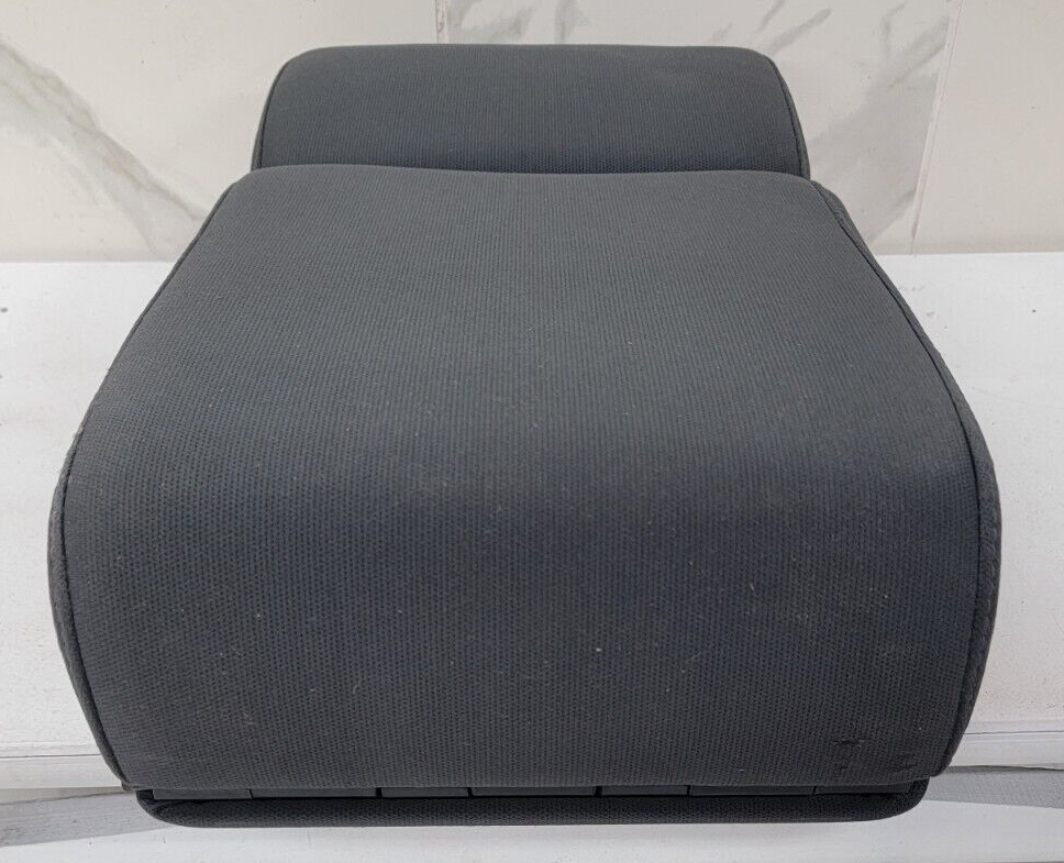 04-08 Ford F-150 Jump Seat Center console Armrest Cup Holder Cloth Dark Gray JS1