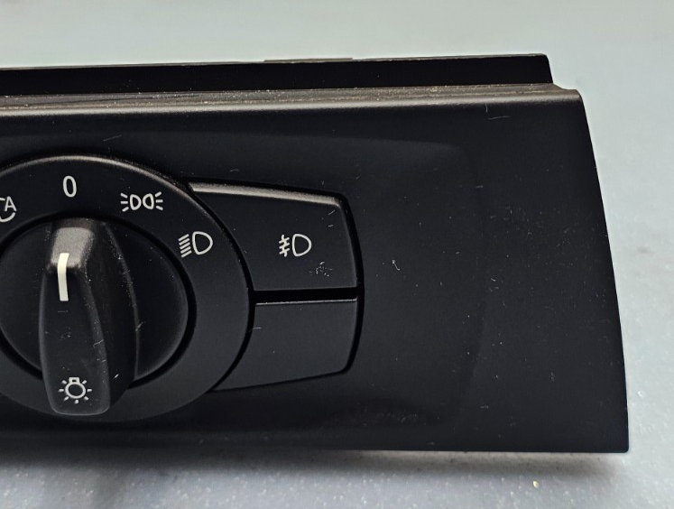🔥07-13 BMW E92 E93 335i HEADLIGHT FOG LIGHT CONTROL SWITCH W TRIM OEM
