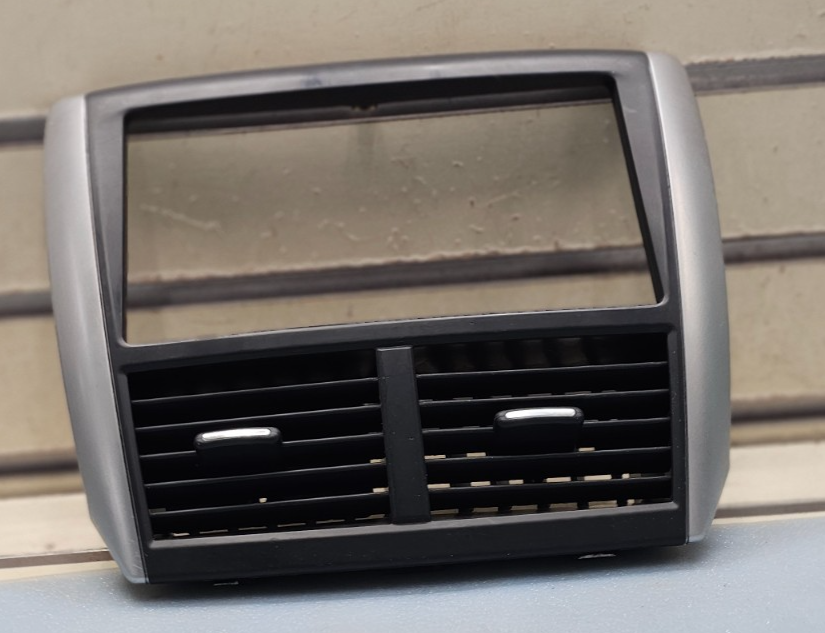 🔥08-14 FORESTER IMPREZA CENTER DASH AM FM RADIO STEREO BEZEL TRIM PANEL SILVER