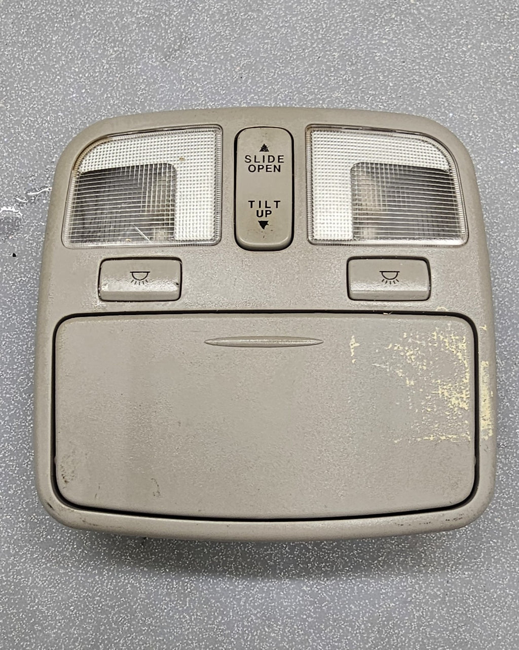 06-10 Hyundai Sonata Overhead Console Dome Map Light Lamp Storage Assembly Gray