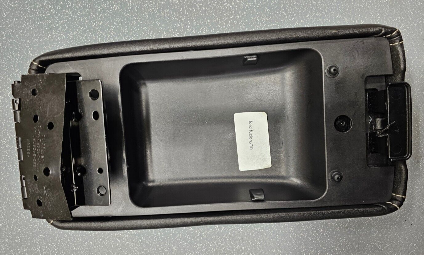 10-12 Fusion Milan Front Center Console Lid Armrest Cover Top Pad Assembly Black