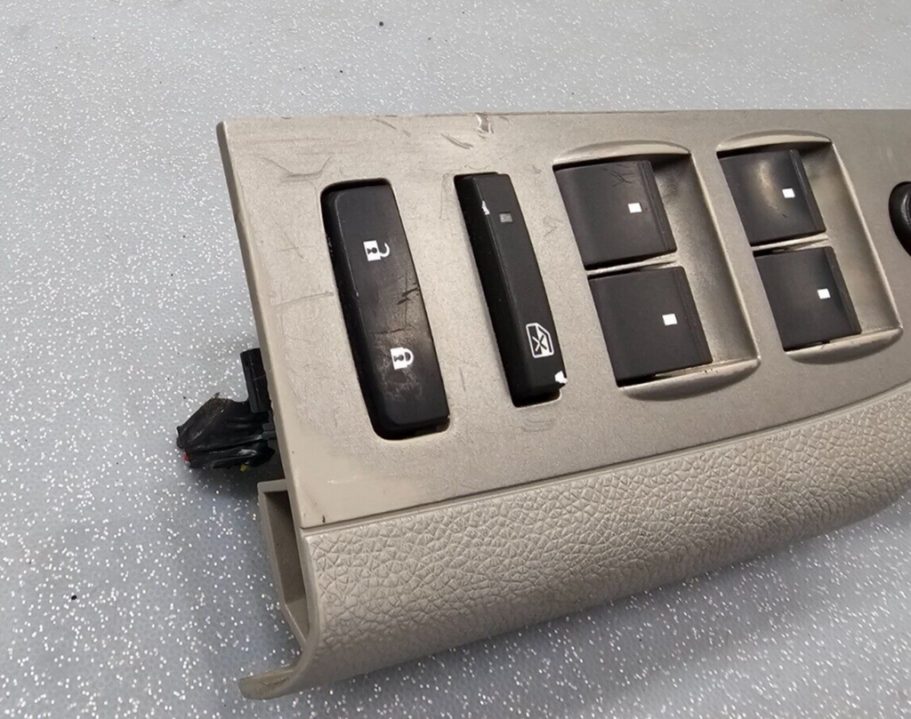 🔥07-10 SILVERADO SIERRA MASTER LEFT DRIVER POWER WINDOW SWITCH LT TAN OEM WS47