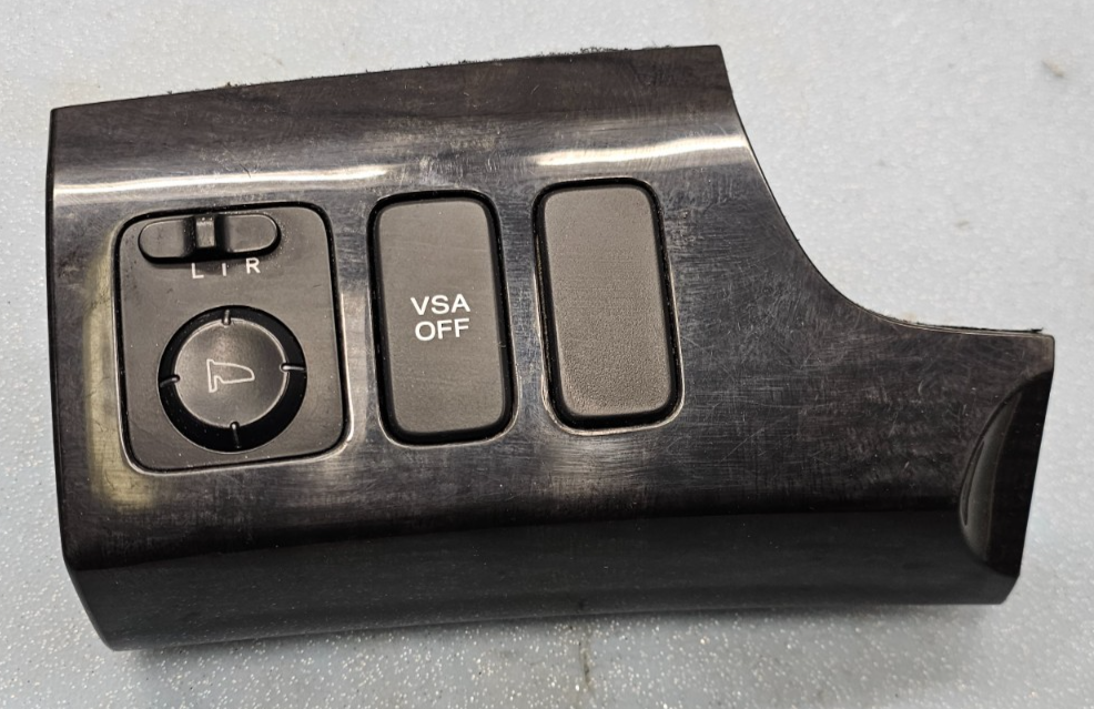 🔥2007-2013 Acura MDX Dash Mirror switch Control trim Molding Dark BLACK OEM