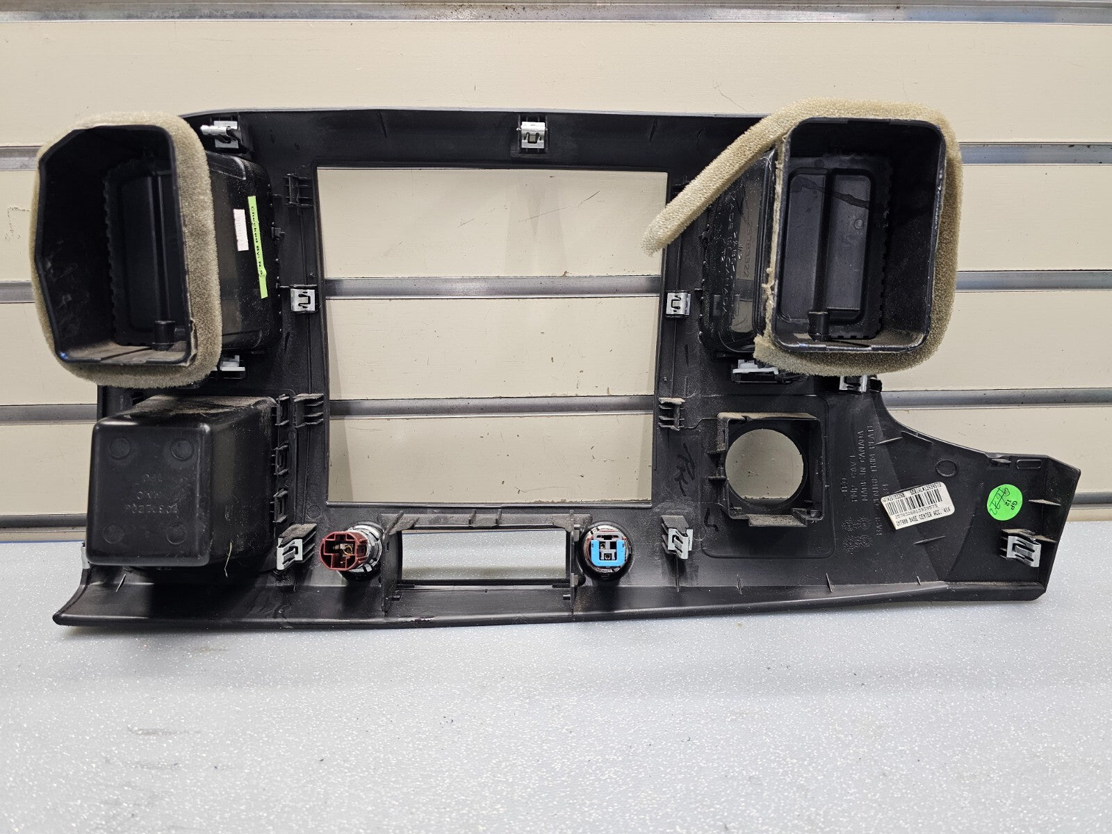 🔥07-14 Silverado SIERRA Center Dash Radio Bezel AC Climate Trim Panel BLACK B6