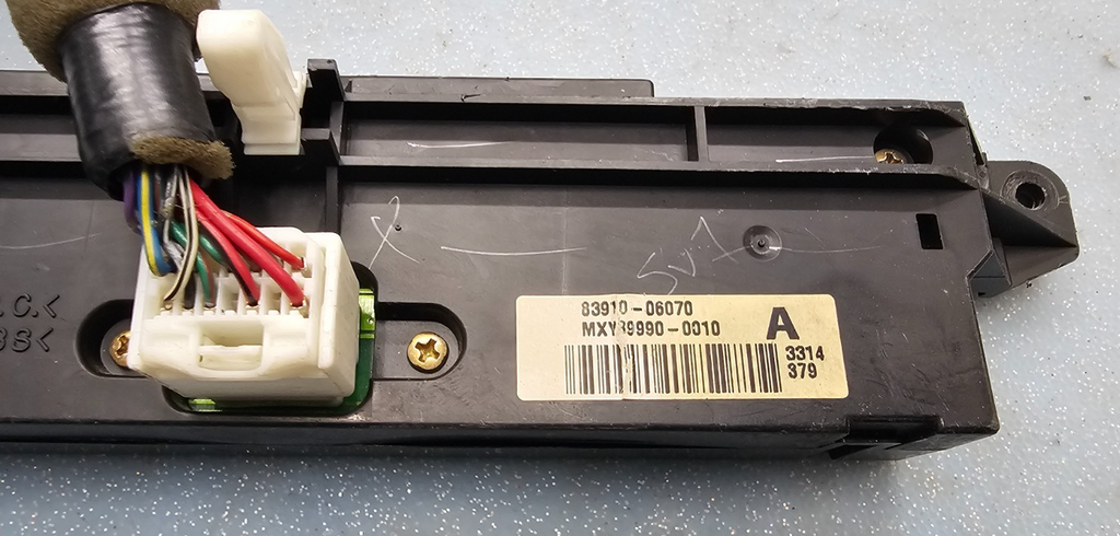 🔥02-06 Toyota Camry Digital Clock Time Display Right Passenger Assembly Black