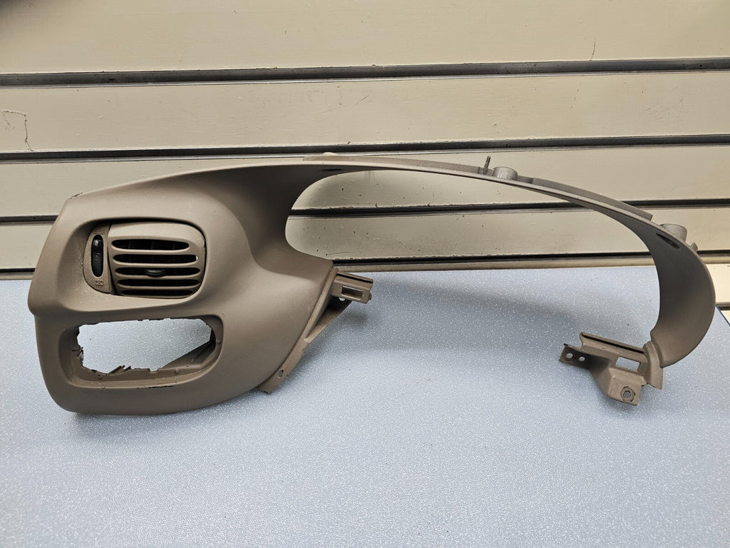 🔥97-03 Ford F-150 Dash Speedo Instrument CLUSTER Bezel Gauge Trim Panel TAN C13