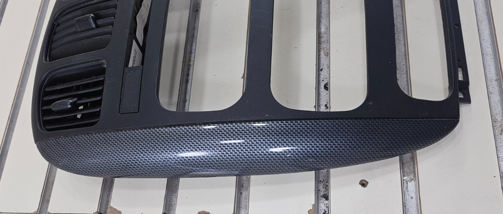 🔥01-07 Dodge Caravan Town & Country dash radio climate TRIM bezel carbon fiber