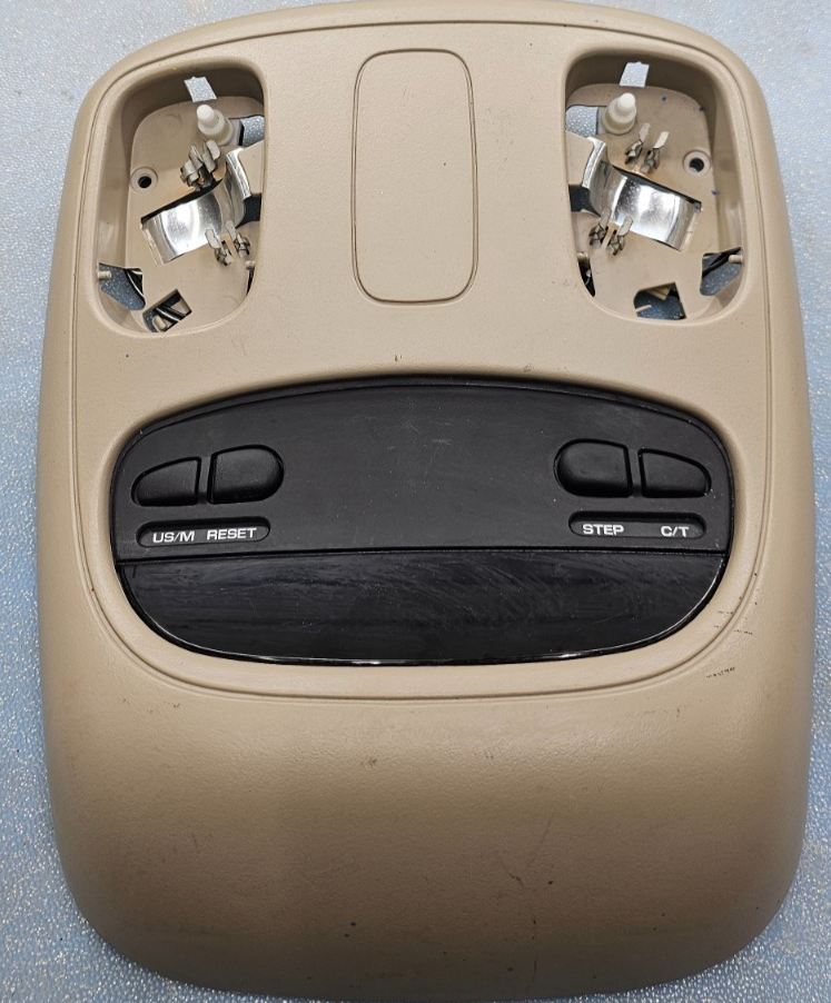 🔥02-05 Dodge RAM Overhead Console DOME Light Roof Storage Compartment Tan