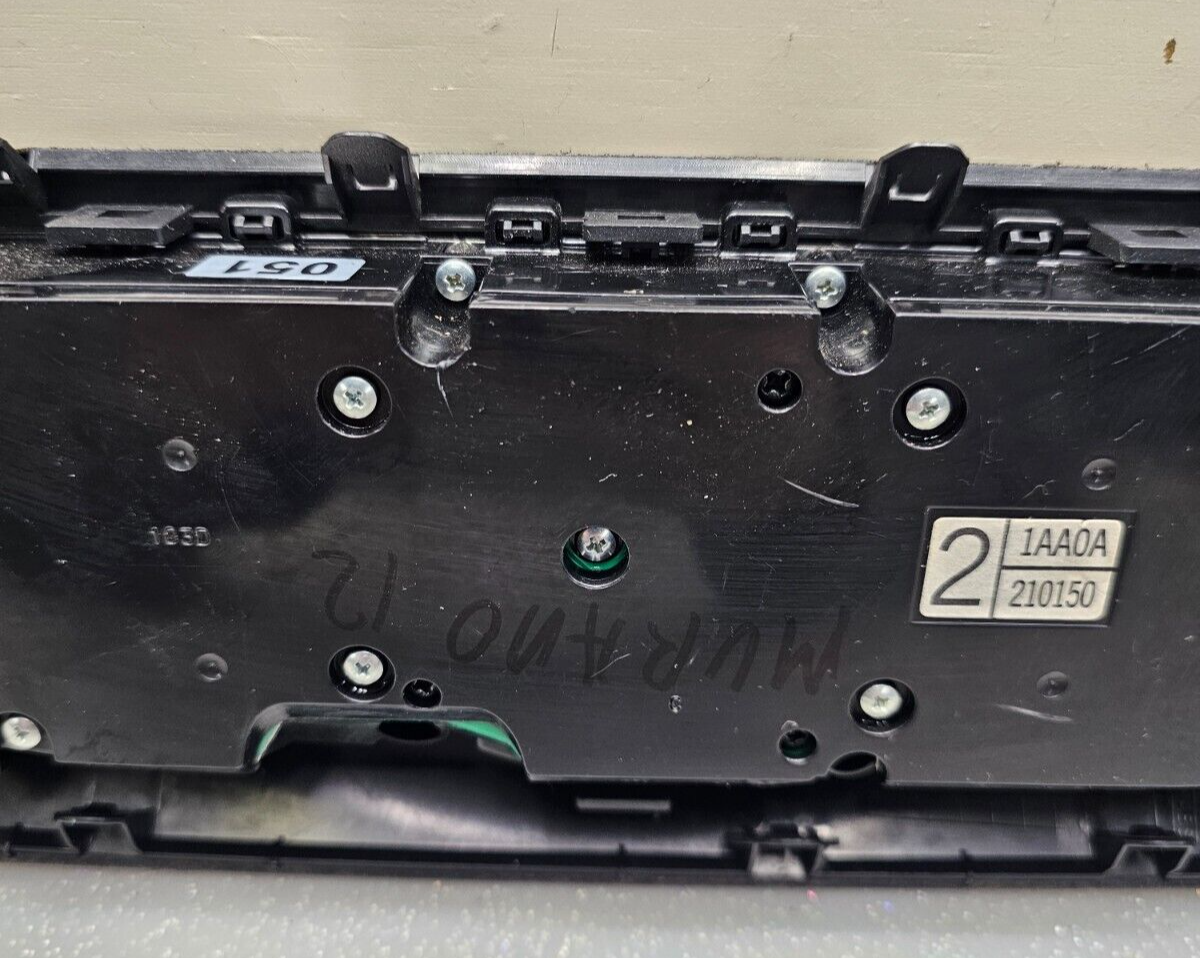 09-14 Nissan Murano Front Dash AC Heater Temperature Climate Control Conditioner